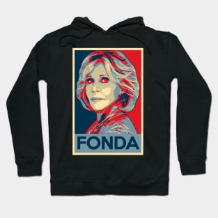 Jane Fonda Political Poster Hoodie